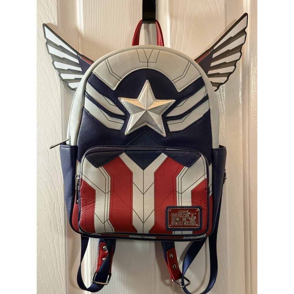 Loungefly Disney Marvel Falcon And The Winter Soldier Mini Backpack
